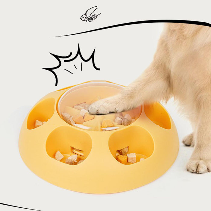 Crofta Dog Cat Bowl Press for Small and Medium Dogs Multipurpose Non Slip Food Bowl