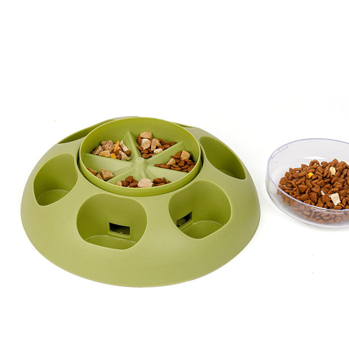 Crofta Dog Cat Bowl Press for Small and Medium Dogs Multipurpose Non Slip Food Bowl