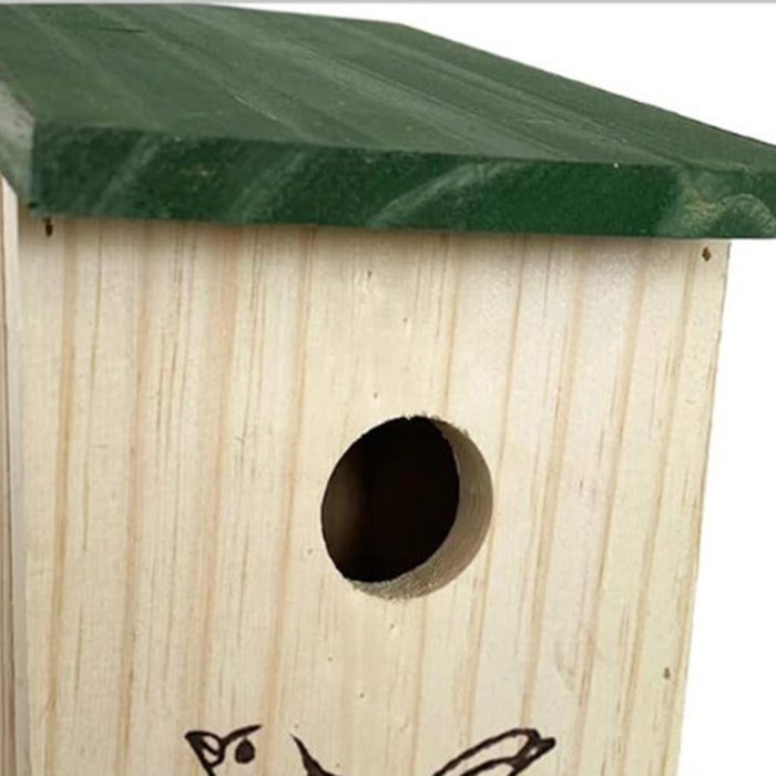 Crofta Wood Bird Nest Birdhouse Bird Cage for Garden Parakeet Bluebird Patio