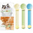 Crofta Cat Strip Squeeze Spoon Multi Use Cat Wet Feeder for Cat Kitten Wet Food Yellow