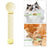 Crofta Cat Strip Squeeze Spoon Multi Use Cat Wet Feeder for Cat Kitten Wet Food Yellow