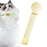 Crofta Cat Strip Squeeze Spoon Multi Use Cat Wet Feeder for Cat Kitten Wet Food Yellow