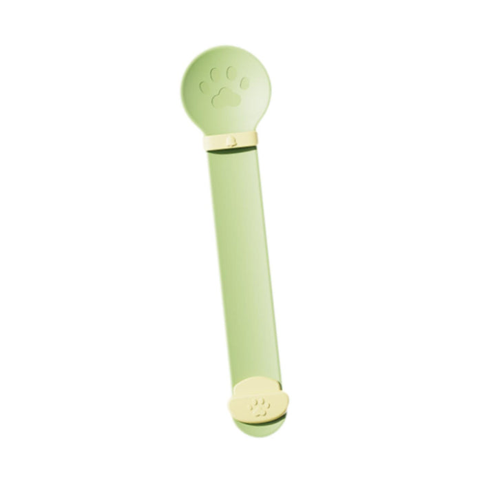 Crofta Cat Strip Squeeze Spoon Multi Use Cat Wet Feeder for Cat Kitten Wet Food Green