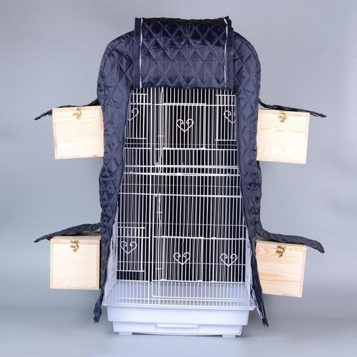 Crofta Windproof Bird Cage Cover Sunproof Warm Birdcage Cover for Lovebirds Budgies Thick