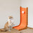 Crofta Cat Scratch Post Lounge Bed L Scratcher Felt Gifts Wood Cardboard Pad orange