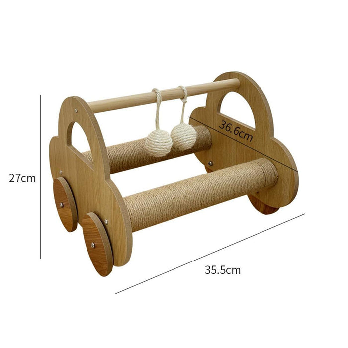 Crofta Wood Scratcher Toy Rabbits Toy for Keeping Cats Fit and Protect Furniture