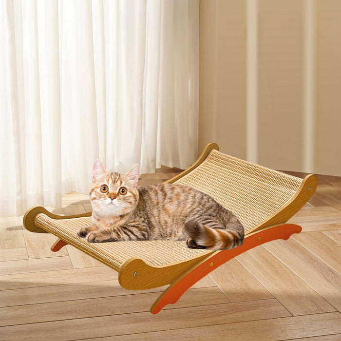 Crofta Cat Scratching Pad Cat Lounger for Protect Carpets and Carpets Rest Sleeping Orange