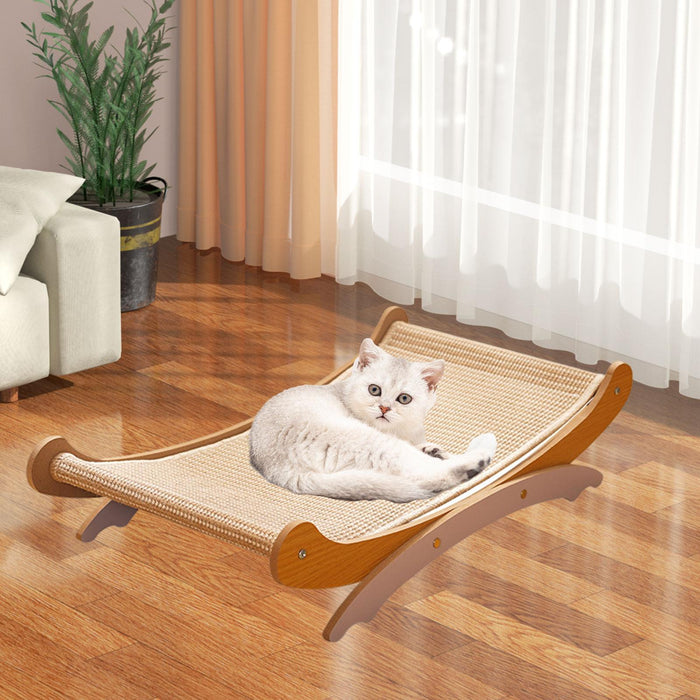 Crofta Cat Scratching Pad Cat Lounger for Protect Carpets and Carpets Rest Sleeping White