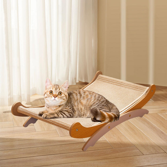 Crofta Cat Scratching Pad Cat Lounger for Protect Carpets and Carpets Rest Sleeping White