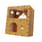 Crofta Cat Scratcher House Hideaway Cardboard Cat House Kitten Pet Gift Indoor Cats without door curtain