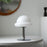 Crofta Lollypop Lamp Ambient Table Lights Glass Bedside Lamp for Dresser Party Home white