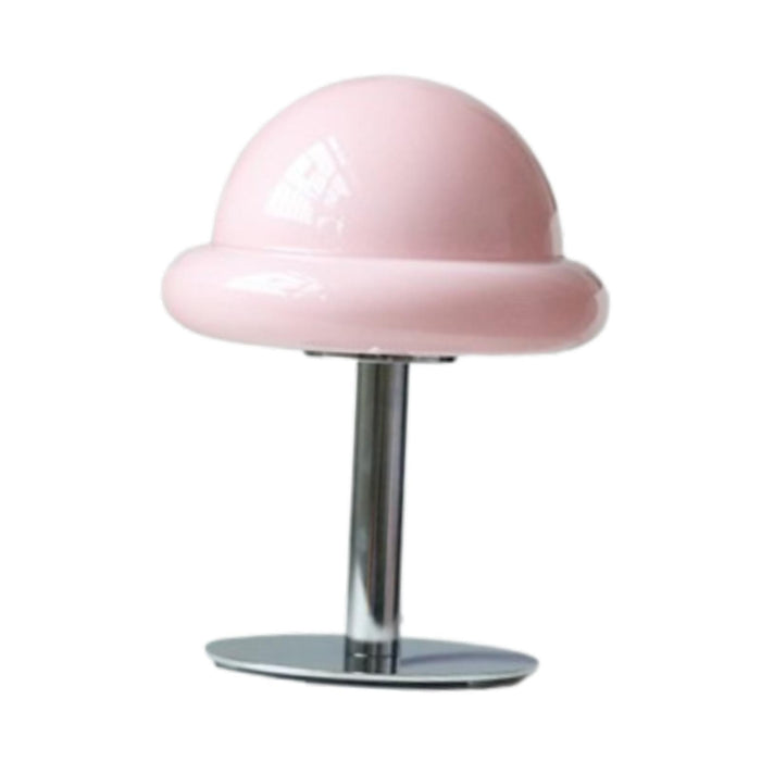 Crofta Mushroom Table Lamp Ambient Table Lights Retro for Bedside Desklight Dresser pink