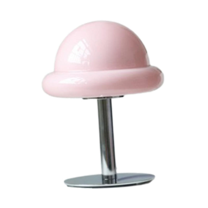 Crofta Mushroom Table Lamp Ambient Table Lights Retro for Bedside Desklight Dresser pink