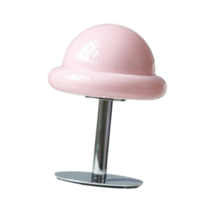 Crofta Mushroom Table Lamp Ambient Table Lights Retro for Bedside Desklight Dresser pink