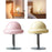 Crofta Mushroom Table Lamp Ambient Table Lights Retro for Bedside Desklight Dresser pink