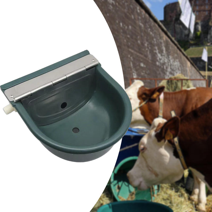 Crofta Automatic Water Bowl Pet Supplies Water Dispenser for Farm Animals Cow Sheep Metal lid