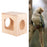 Crofta Bird House Ventilation Wooden Bird Habitat Box for Garden Viewing Garden Patio Decor S