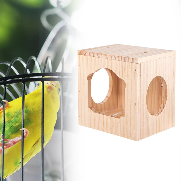 Crofta Bird House Ventilation Wooden Bird Habitat Box for Garden Viewing Garden Patio Decor S