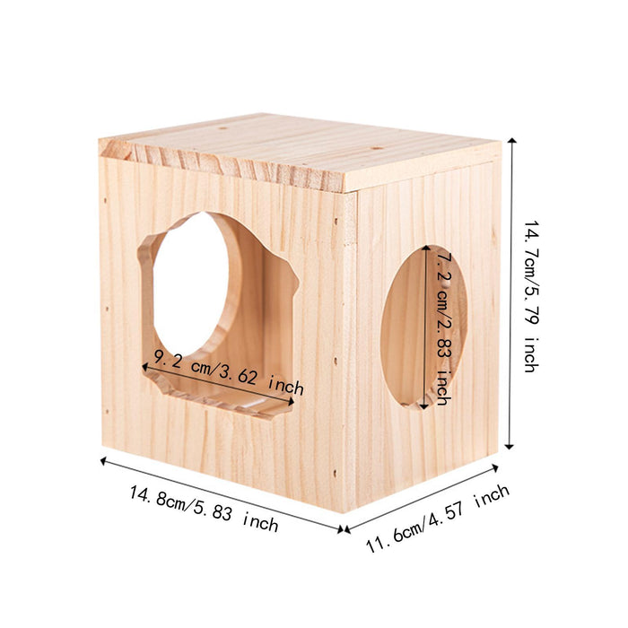 Crofta Bird House Ventilation Wooden Bird Habitat Box for Garden Viewing Garden Patio Decor S