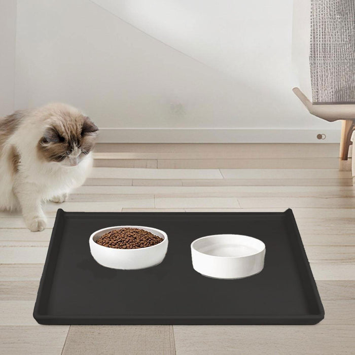 Crofta Dog Food Mat Dog Water Dispenser Mat for Small, Medium and Large Dogs Kitten S