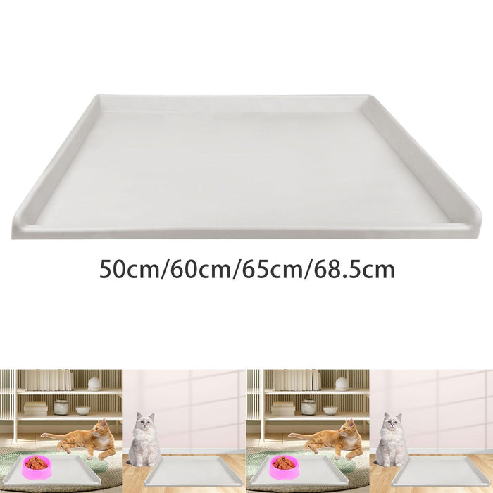 Crofta Pet Feeding Mat Prevent Spills High Lips Pet Placemat for Puppy Kitten S