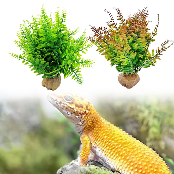 Crofta Artificial Plants Aquarium Decoration Realistic Fake Plants Artificial Stems 23x22x23cm