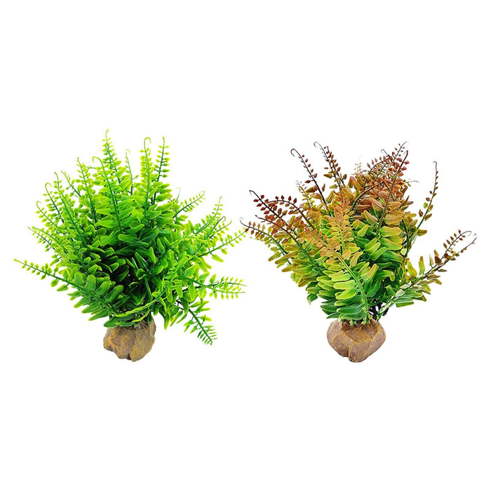 Crofta Artificial Plants Aquarium Decoration Realistic Fake Plants Artificial Stems 23x22x23cm