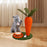 Crofta Cat Scratcher Post Carrot Shape Cat Tree for Lounging Entertainment Exercise