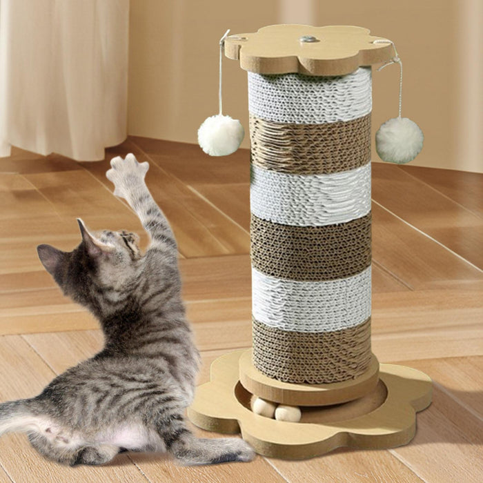 Crofta Cat Scratch Post Cat Toy All Season for Indoor Cats for Kitties Cats Kittens