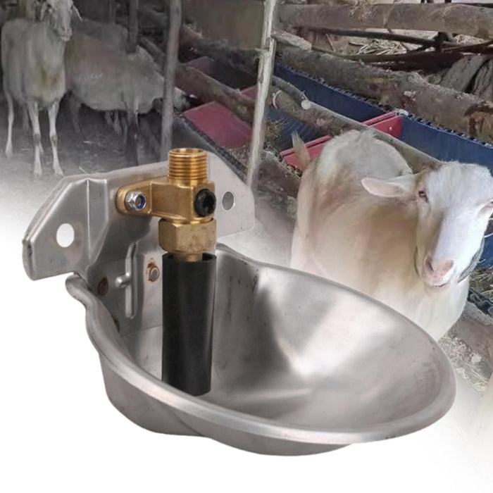 Crofta Sheep Waterer Bowl Goats Feeding Water Feeder for Farm Animal Cattle Chicken