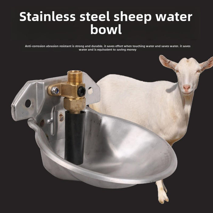 Crofta Sheep Waterer Bowl Goats Feeding Water Feeder for Farm Animal Cattle Chicken