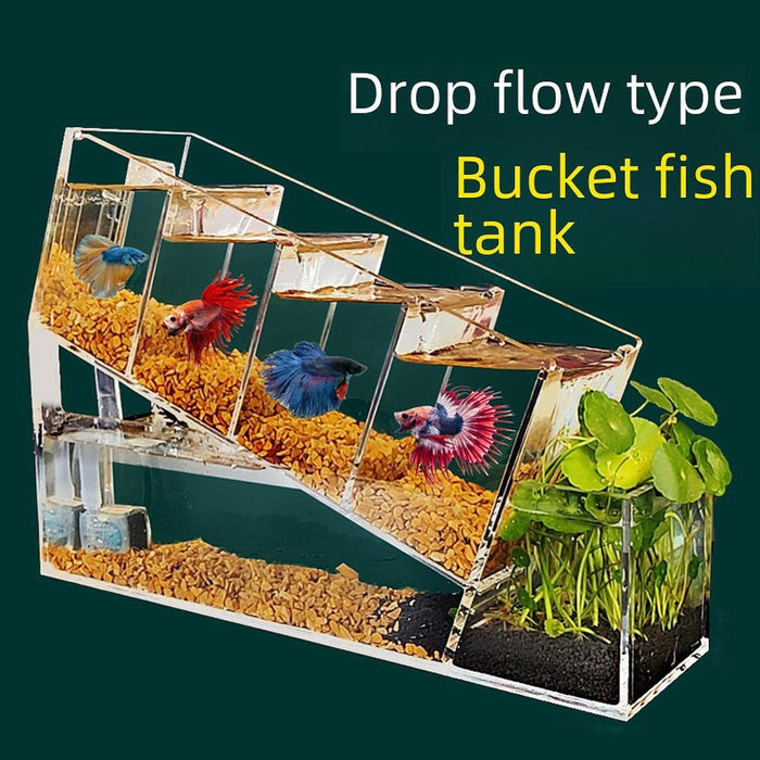 Crofta Fish Tank Tortoise Habitat Small Tank for Frog Lizards Hermit Crabs