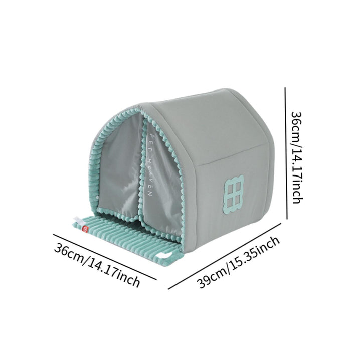 Crofta Enclosed Warm Pet Cave Pet Supplies Cat House for Animals Kitten Indoor Cats S