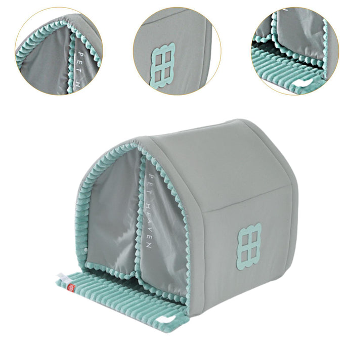 Crofta Enclosed Warm Pet Cave Pet Supplies Cat House for Animals Kitten Indoor Cats M