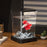 Crofta Betta Fish Tank Transparent Small Desktop Aquarium for Home Living Room Frog Black