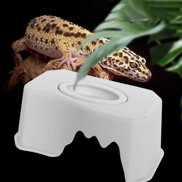 Crofta Reptile Hide Easy to Clean Reptile Hideout for Reptiles Bearded Dragon White