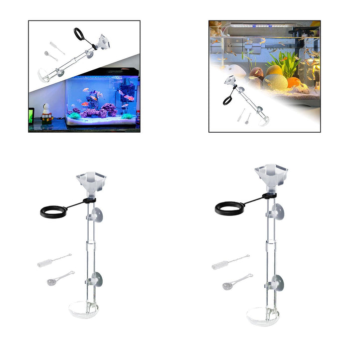 Crofta Fish Feeder Acrylic Feeding Supplies Aquarium Shrimp Feeding Tube for Shrimp S