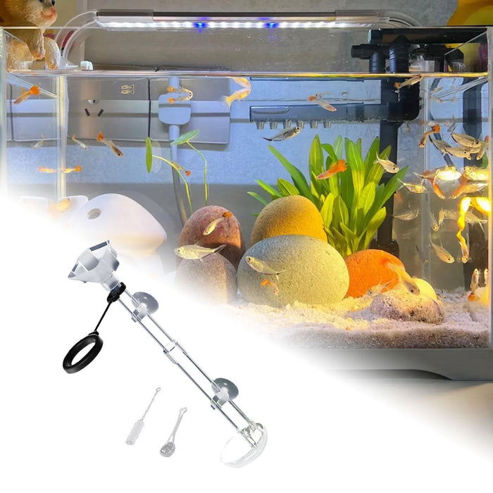 Crofta Fish Feeder Acrylic Feeding Supplies Aquarium Shrimp Feeding Tube for Shrimp L