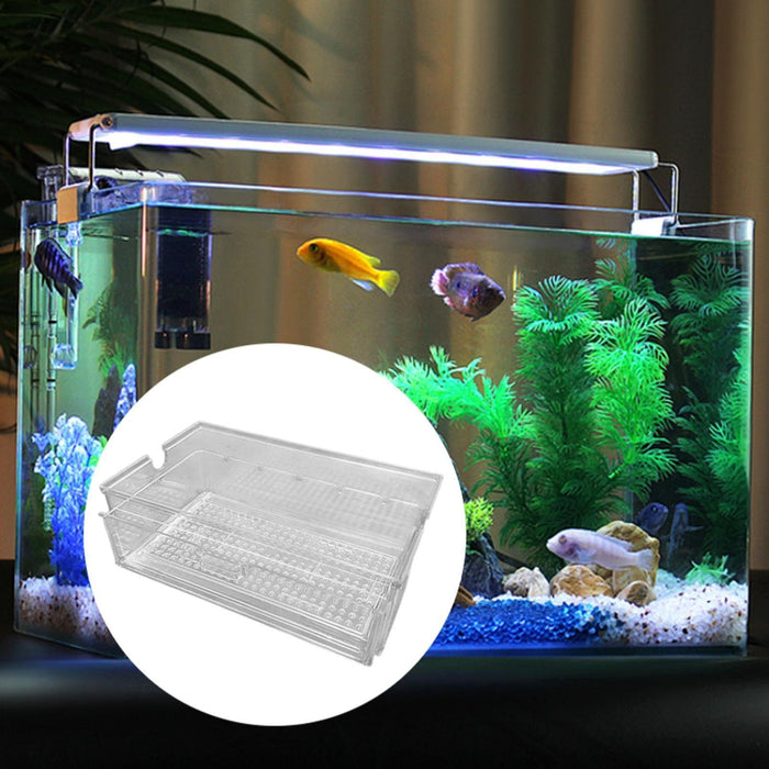 Crofta Aquarium External Filter Drawer Drip Tray Filtration Box Drip Water Flow Box Clear