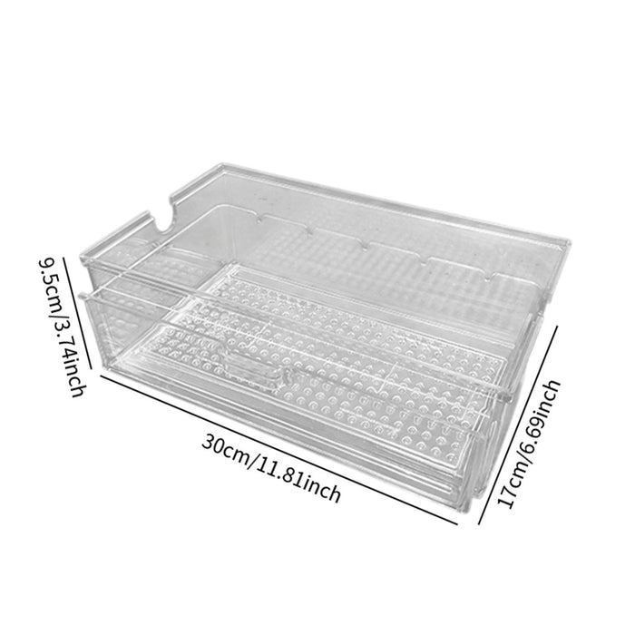 Crofta Aquarium External Filter Drawer Drip Tray Filtration Box Drip Water Flow Box Clear