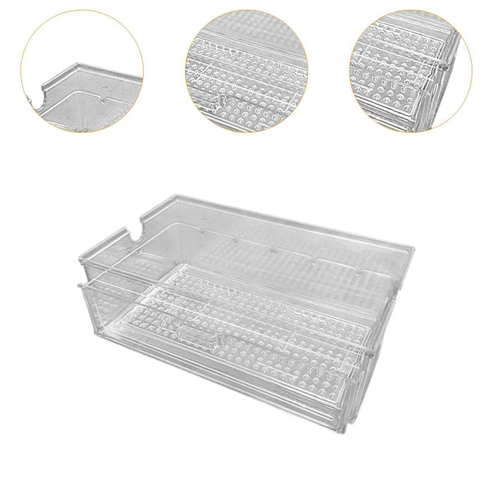 Crofta Aquarium External Filter Drawer Drip Tray Filtration Box Drip Water Flow Box Clear