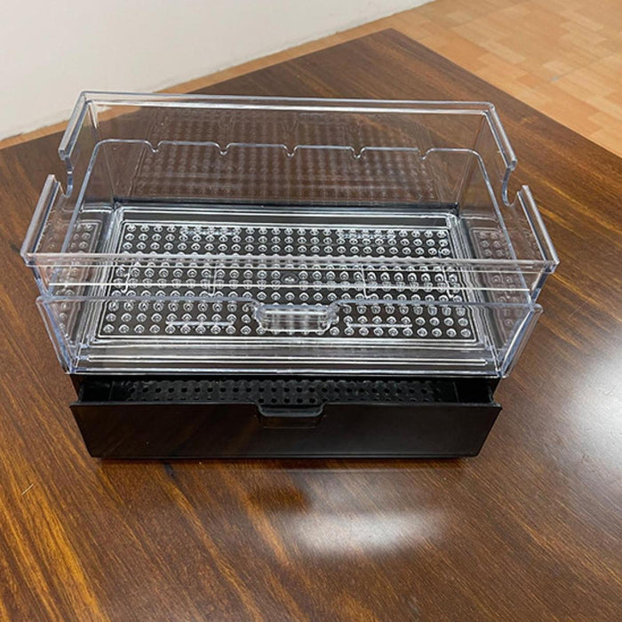 Crofta Aquarium External Filter Drawer Drip Tray Filtration Box Drip Water Flow Box Clear