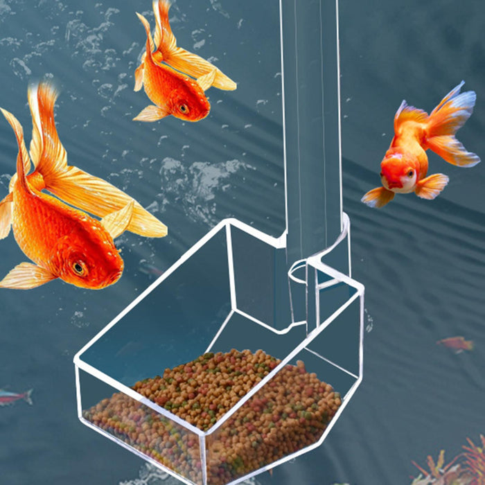 Crofta Fish Feeder Bowl Easy to Use Aquarium Feeder Tube for Spiders Household 22cm