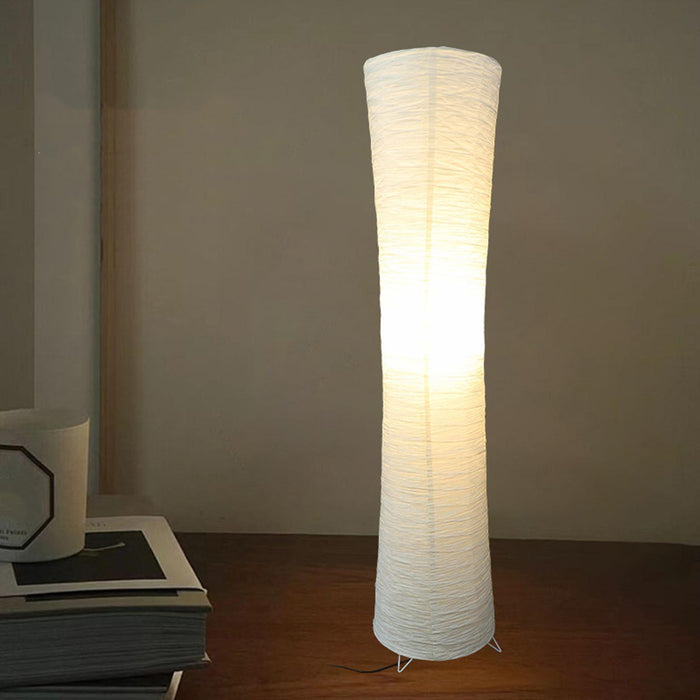 Crofta Paper Floor Lamp Elegant Warm Ambient Beside Lamp for Bedroom Desk Kids Room thin waist styled