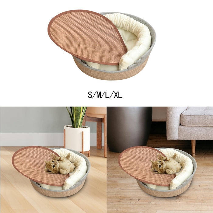 Crofta Cat Scratcher Bed Kitten Scratcher Board Pad for Indoor Cats Pet Toys Kitten S