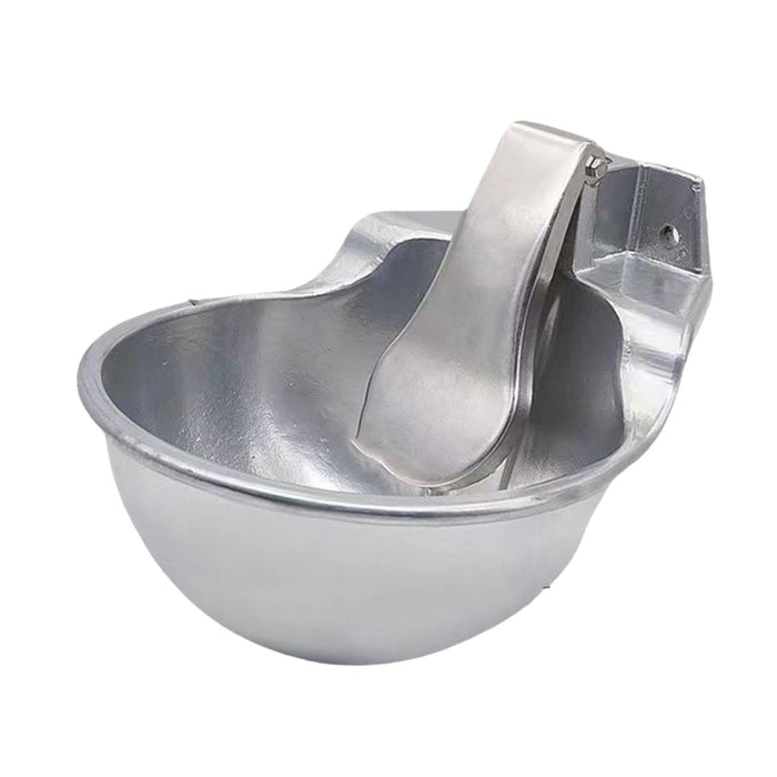 Crofta Automatic Cattle Drinking Water Bowl Portable Water Trough for Dog Cow Goats Aluminum