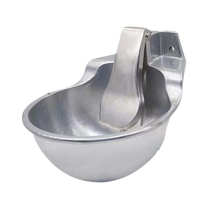 Crofta Automatic Cattle Drinking Water Bowl Portable Water Trough for Dog Cow Goats Aluminum