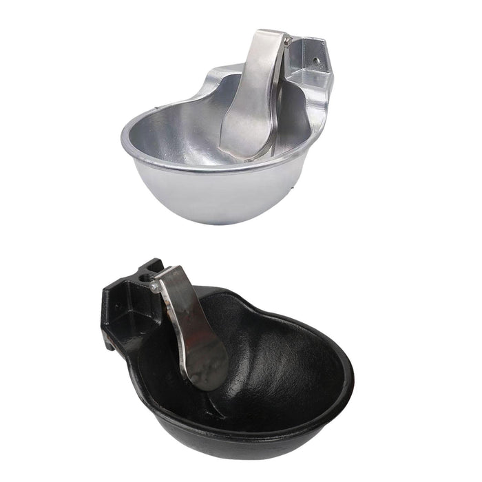 Crofta Automatic Cattle Drinking Water Bowl Portable Water Trough for Dog Cow Goats Aluminum