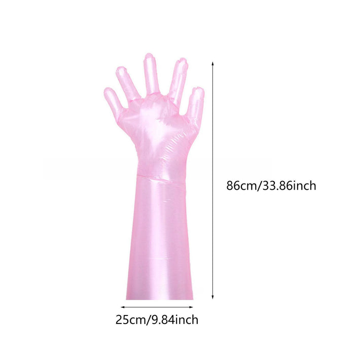 Crofta 50Pcs Long Sleeve Gloves Sow Obstetric Check Gloves for Pet Care Beauty Hair