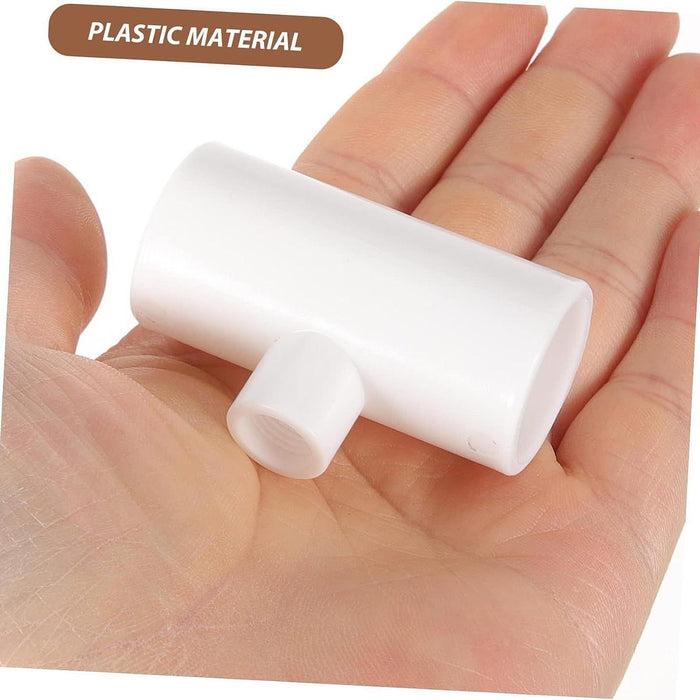 Crofta 20x Chicken Waterer PVC Tee Fittings Sturdy for Poultry Waterer Cups Nipples